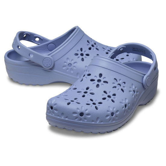 Crocs Classic Floral Cut Out Clog